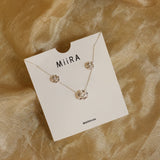 925 Silver Rose Set