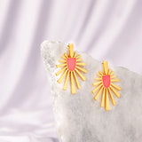 Pink blaze Earrings