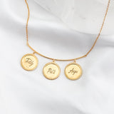 Family zodiac necklace - Family of 3