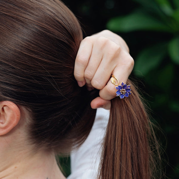 Purple Flower Ring