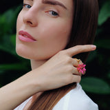 Pink Flower Ring