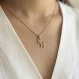 Double Initial Pendant