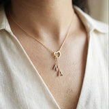 Heart Double Drop Initials