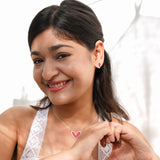 Reversible Dual Heart 925 Silver Set