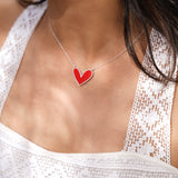 Reversible Dual Heart 925 Silver Set