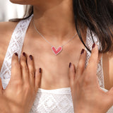 Reversible Dual Heart 925 Silver Set