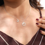 925 Silver Butterfly Duo Necklace