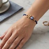 Evil Eye Initial Bracelet