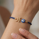 Evil Eye Initial Bracelet