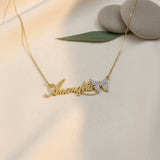 Personalized Name Necklace - Gold plated