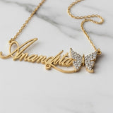 Personalized Name Necklace - Gold plated