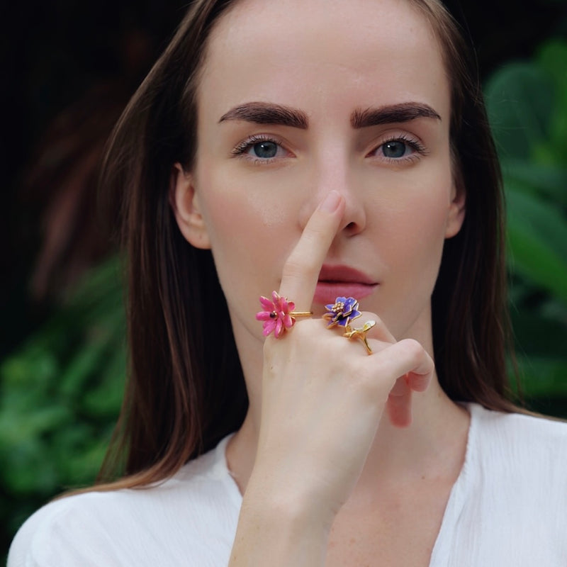 Pink Flower Ring