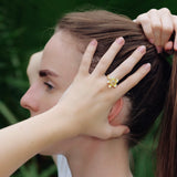 White Flower Ring