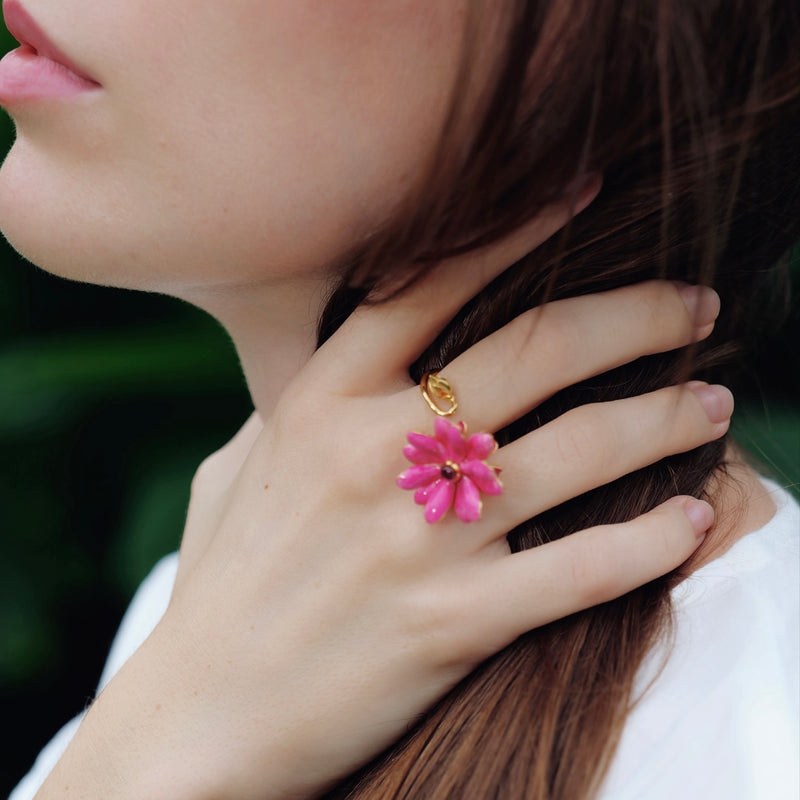 Pink Flower Ring