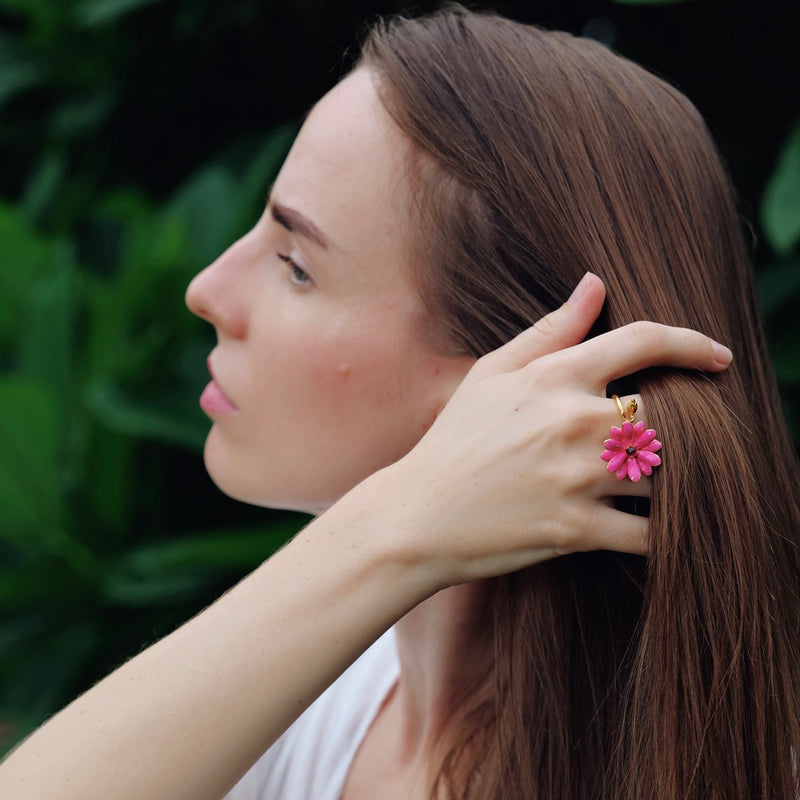 Pink Flower Ring